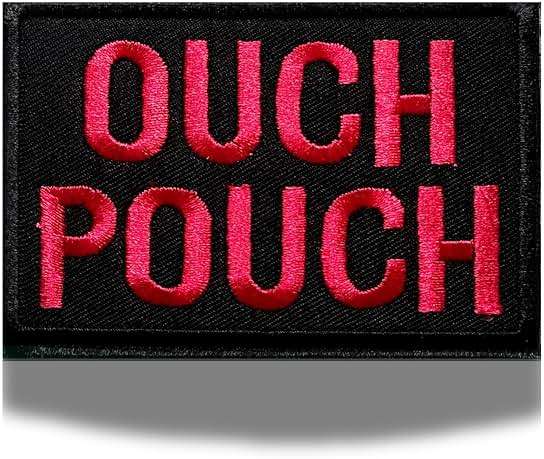 Ouch Pouch Embroidered Patch, Tactical Medical Morale Applique with Iron On Sew On, Red & Black Emblem for Backpacks, First Aid Kits, Vests, and Jackets - Image 3