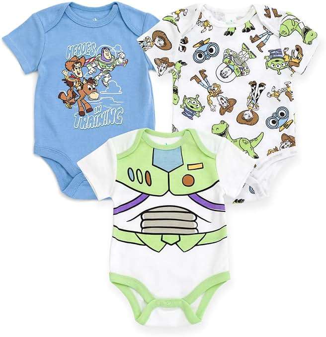 Disney Baby 3-Pack Bodysuits Newborn to Infant - Image 1