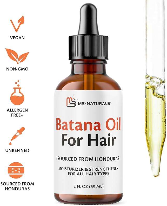 M3 Naturals Vegan Batana Oil | Unrefined Batana Oil for Hair & Skin | Supports Healthy Skin & Collagen Production | 100% Pure Batana & Non-GMO | 2 FL OZ (59 ML) - Image 9