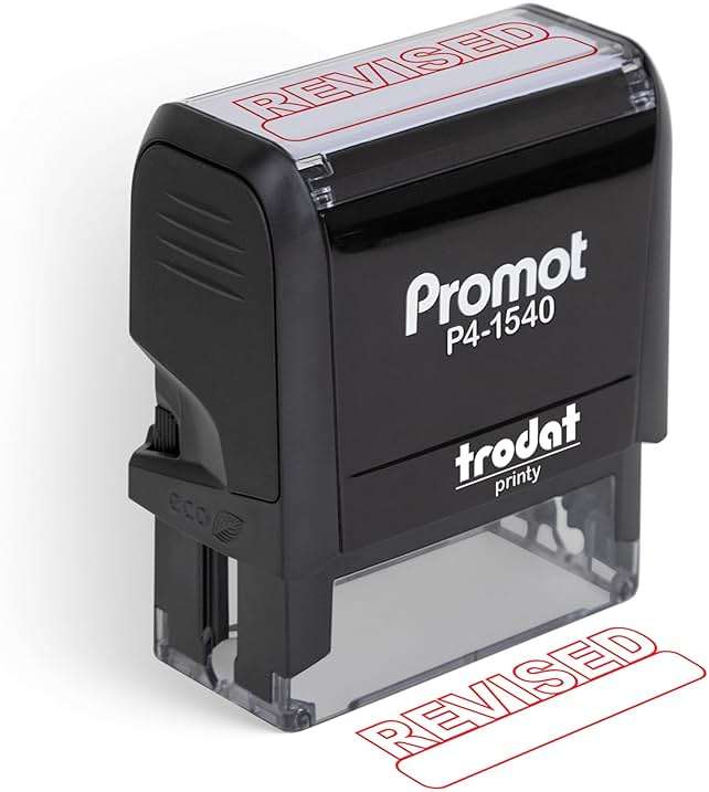 Promot Revised - Self Inking Rubber Stamp - Ink Stamps - Image 1