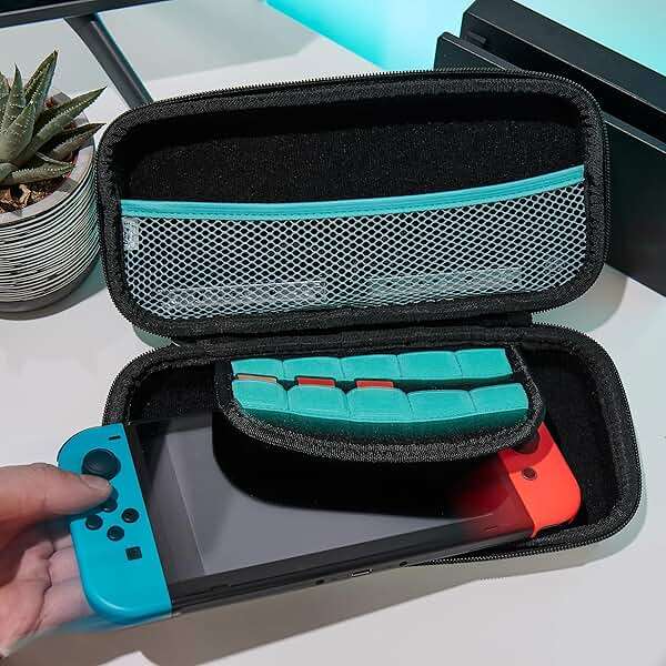 Numskull Fortnite Llama Hard Shell Travel Case for Nintendo Switch and OLED Model Console - Fits 10 Games and Switch Accessories - Image 2