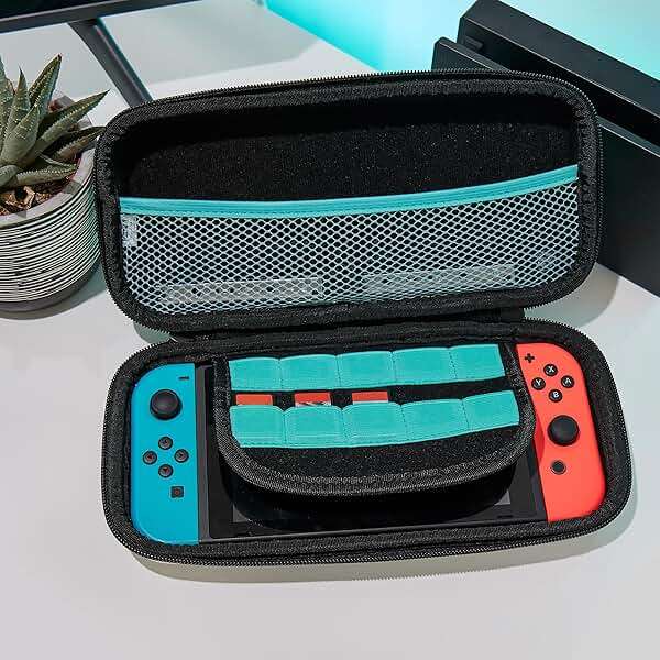 Numskull Fortnite Llama Hard Shell Travel Case for Nintendo Switch and OLED Model Console - Fits 10 Games and Switch Accessories - Image 5