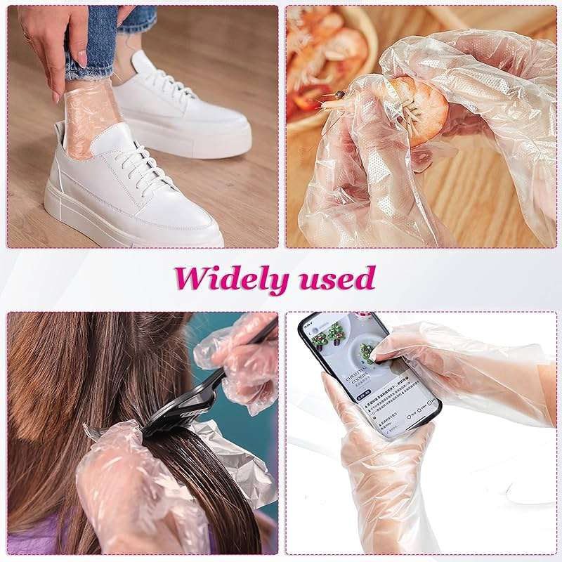 200Pcs Paraffin Wax Liners for Feet and Hand Disposable Paraffin Wax Bath Liners Plastic Hand and Foot Bags Larger and Thicker Paraffin Baths Gloves for Hand, Foot Covers - Image 7