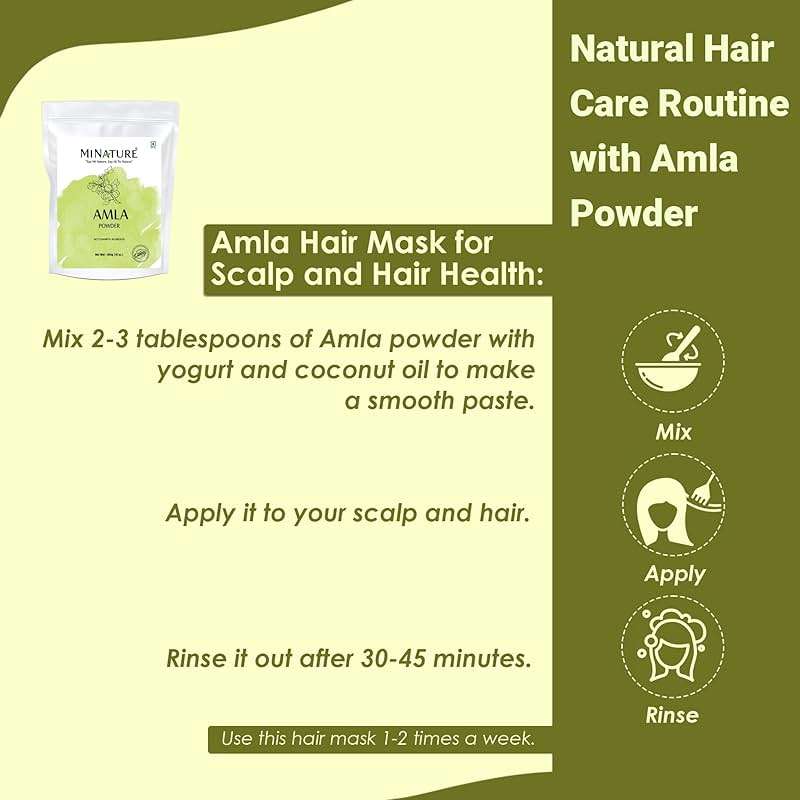 Mi Nature Amla Powder by mi nature| Amalaki or Indian Gooseberry |Vitamin C |454g (16 oz) | Non-GMO |Pure & natural | Raw, Vegan, Gluten-free | Made in India Preservatives free - Image 6