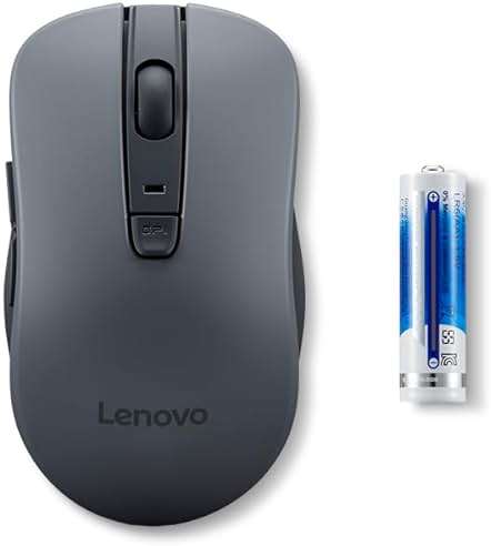 Lenovo WL310 Bluetooth Silent Mouse, Ergonomic, Adjustable DPI, Silent Clicks, Bluetooth 5.0, Portable for Windows, Mac, and Chromebook, Grey - Image 7