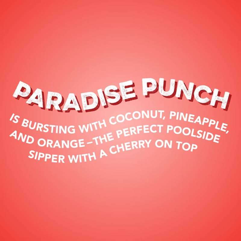 Clean Simple Eats Clear Protein + Energy Drink, 20G Grass Fed Whey Protein Isolate, 100MG Natural Caffeine, L Theanine & Cognatiq, No Artificial Ingredients, Paradise Punch Flavor, 16 Oz Cans, 12 Pack - Image 3