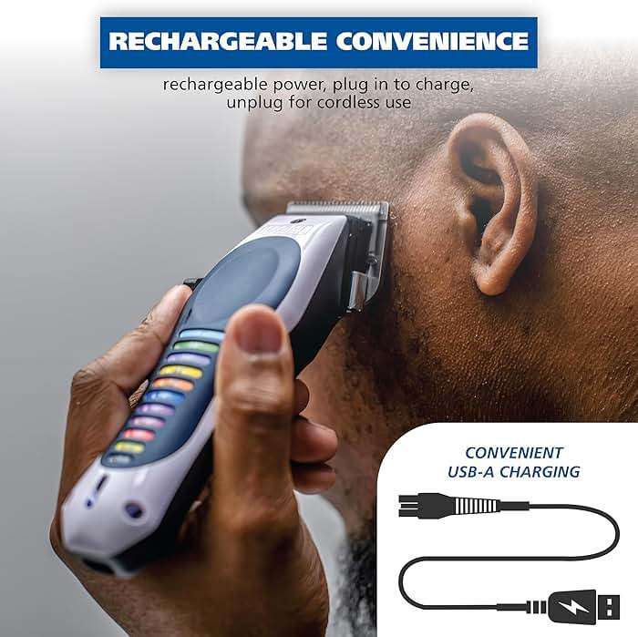 Wahl Lithium Ion Color Pro Rechargeable Cordless Hair Clippers for Men with Smart Charge Technology and Battery Hair Trimmer for Convenient at Home Haircutting & Touch Ups - Model 3026594 - Image 3