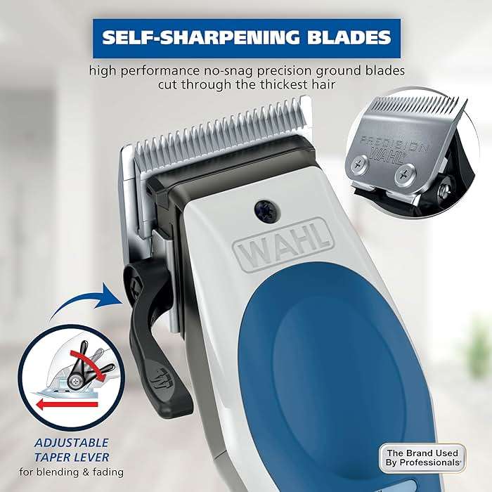Wahl Lithium Ion Color Pro Rechargeable Cordless Hair Clippers for Men with Smart Charge Technology and Battery Hair Trimmer for Convenient at Home Haircutting & Touch Ups - Model 3026594 - Image 6