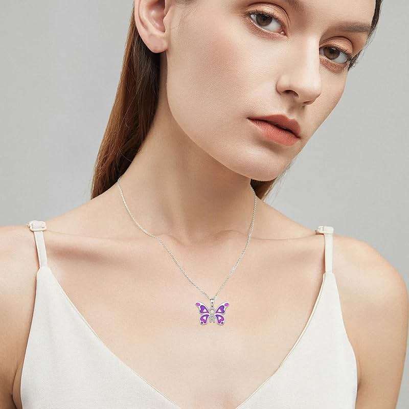 Tufeney O&R Butterfly Necklace for Women - 925 Sterling Silver O&R Jewelry O&R Butterfly Concert Outfit Accessories for Singer Fans - Image 2
