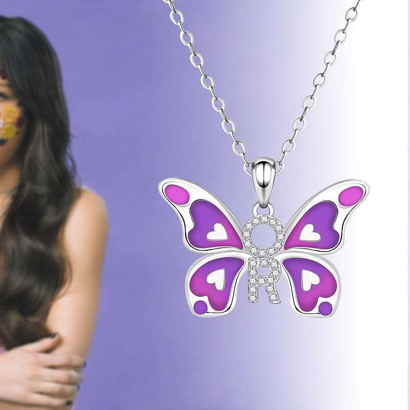 Tufeney O&R Butterfly Necklace for Women - 925 Sterling Silver O&R Jewelry O&R Butterfly Concert Outfit Accessories for Singer Fans - Image 4