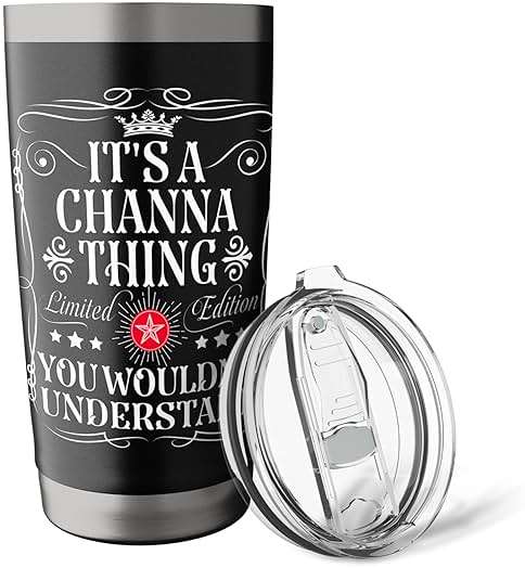 Channa Name Its A Channa Thing You Wouldn't Understand Stainless Steel Insulated Tumbler - Image 6