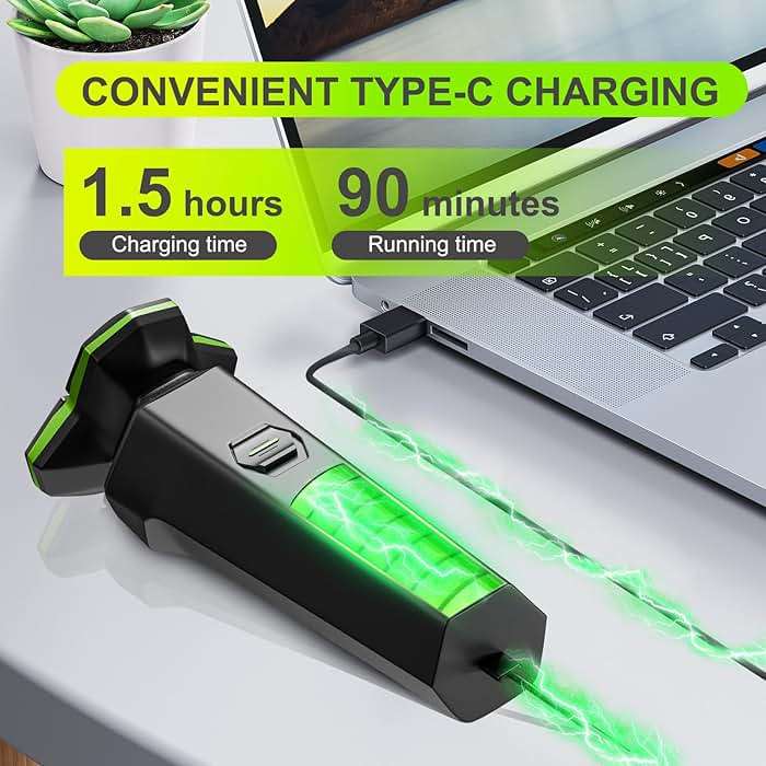 Electric Razor for Men - Electric Shavers for Men with Magnetic Detachable Head, 3D Floating Head, Ideal for Travel, Office, and Business Trips - Image 5