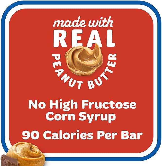 Rice Krispies Treats Crispy Rice Squares, Kids Snacks, Snack Bars, Chocolatey Peanut Butter, 5.4oz Box (7 Bars) - Image 6