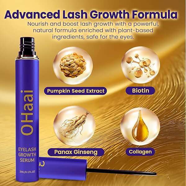 Prostaglandin-Free Eyelash Growth Serum for Thicker Longer Fuller Lashes, Lash Enhancing Serum, Lash Boost, Eyelash Lift, Vegan & Cruelty-Free for Sensitive Eyes, 3ml, 90-Day Supply - Image 3