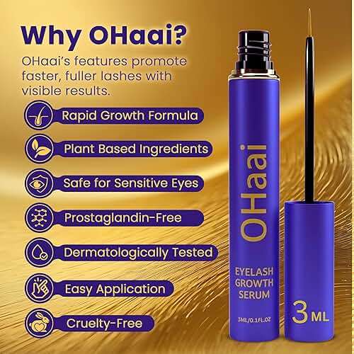 Prostaglandin-Free Eyelash Growth Serum for Thicker Longer Fuller Lashes, Lash Enhancing Serum, Lash Boost, Eyelash Lift, Vegan & Cruelty-Free for Sensitive Eyes, 3ml, 90-Day Supply - Image 4