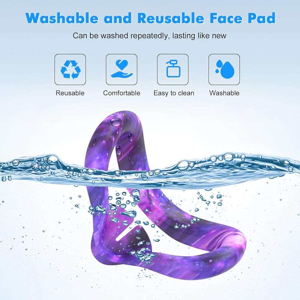 Silicone Cover Set for Meta Quest 3, Upgraded Design Full Protection for Quest 3, 4 in 1 VR Accessories Protective Cover for Oculus Quest 3, Ideal Present for Birthday and Christmas (Starlight Purple) - Image 6