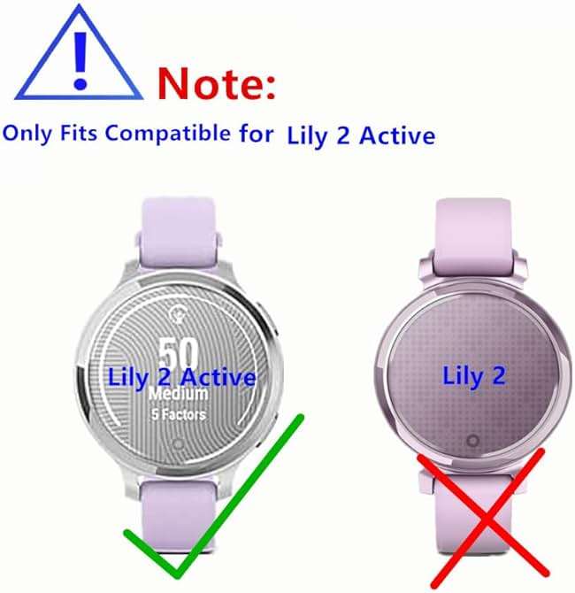 MIHENCE Screen Protector Compatible for Garmin Lily 2 Active Smartwatch, TPU HD Protective Film (6 PCS) - Image 2