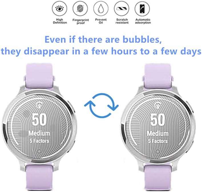 MIHENCE Screen Protector Compatible for Garmin Lily 2 Active Smartwatch, TPU HD Protective Film (6 PCS) - Image 3