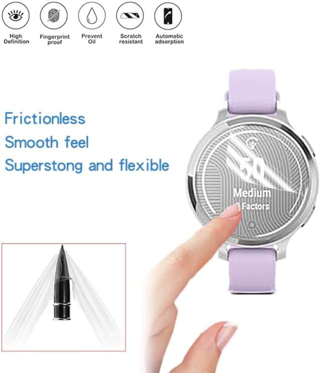 MIHENCE Screen Protector Compatible for Garmin Lily 2 Active Smartwatch, TPU HD Protective Film (6 PCS) - Image 6
