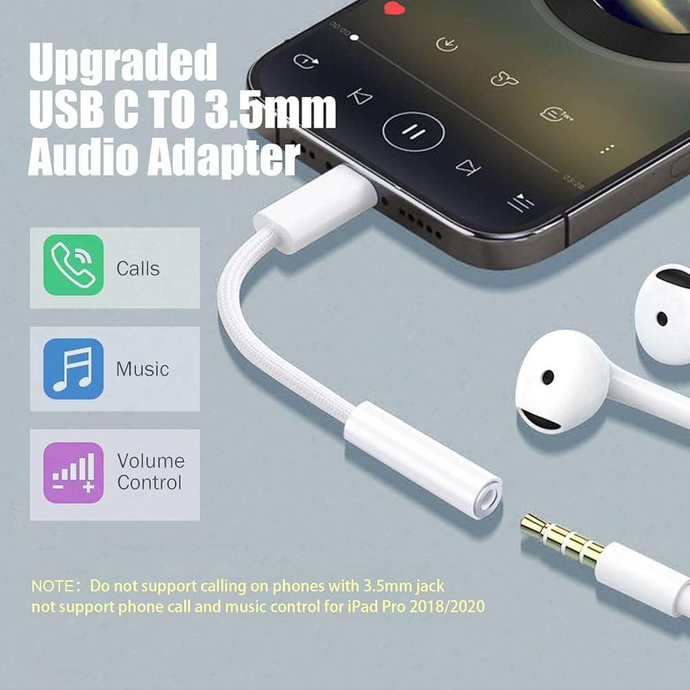 Fidioto 4 Pack USB-C to 3.5 mm Jack Adapter, Aux to USB C Adapter for Headphones Cable Compatible with iPhone 17/16 Pro Max/16 Pro/16/Samsung Galaxy S24/S23/S22/S21 Ultra/iPad Pro/Pixel 8 … - Image 2