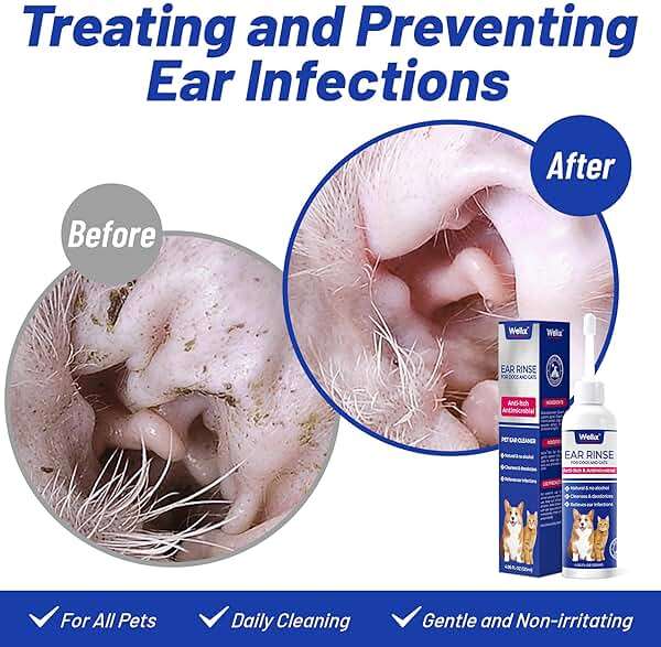 Wellix 120ml Ear Cleaner for Dog & Cat - Ear Infection Treatment Without Irritation - Dog Ear Wash for Itch Relief & Soothing Inflammation - Ear Wax, Powder and Odor Removal Drops - Image 2