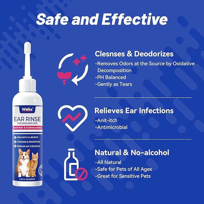 Wellix 120ml Ear Cleaner for Dog & Cat - Ear Infection Treatment Without Irritation - Dog Ear Wash for Itch Relief & Soothing Inflammation - Ear Wax, Powder and Odor Removal Drops - Image 6