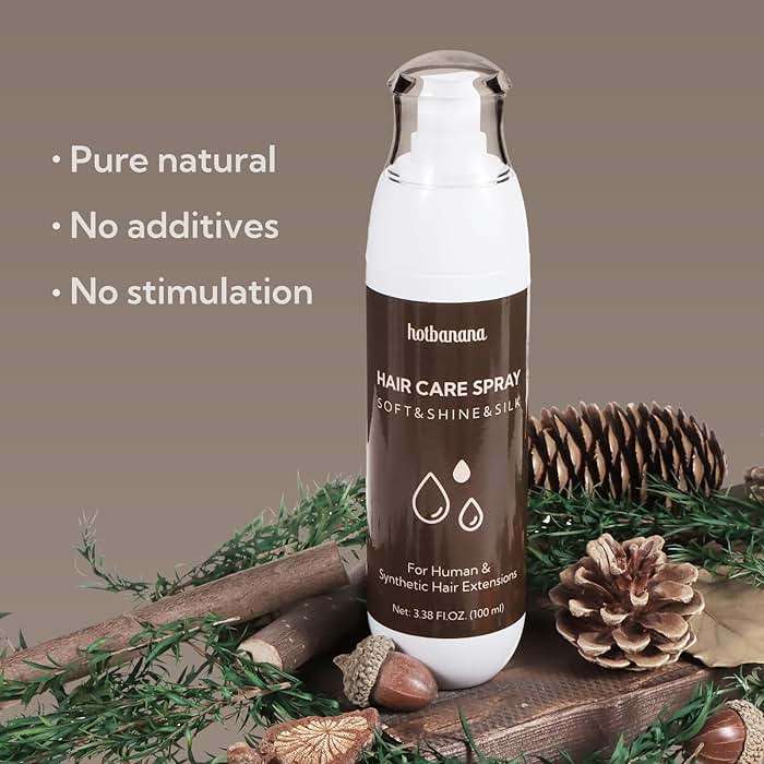 hotbanana Leave-in Conditioner Spray, Anti-Frizz Conditioning Hair Detangling Spray for All Hair Types Detangler Leave in Conditioner Heat Protectant for Curly, Dry & Damaged hair 3.38Oz - Image 2