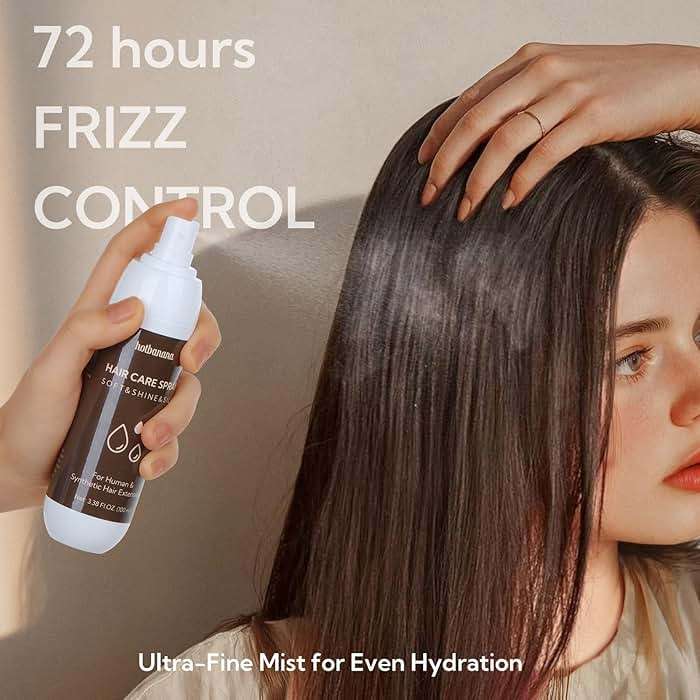 hotbanana Leave-in Conditioner Spray, Anti-Frizz Conditioning Hair Detangling Spray for All Hair Types Detangler Leave in Conditioner Heat Protectant for Curly, Dry & Damaged hair 3.38Oz - Image 4