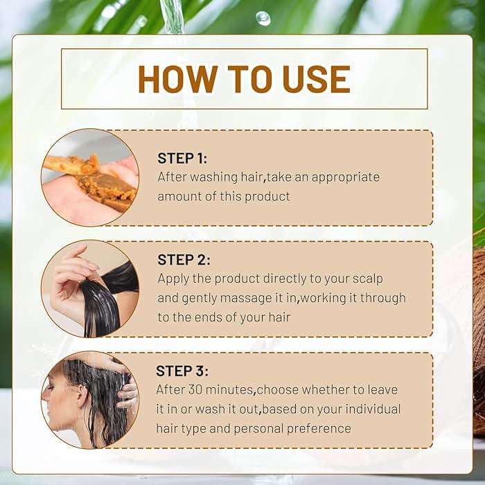 YIVANNUO Natural Hair Growth Cream, Organic and Natural Ingredients - Image 2
