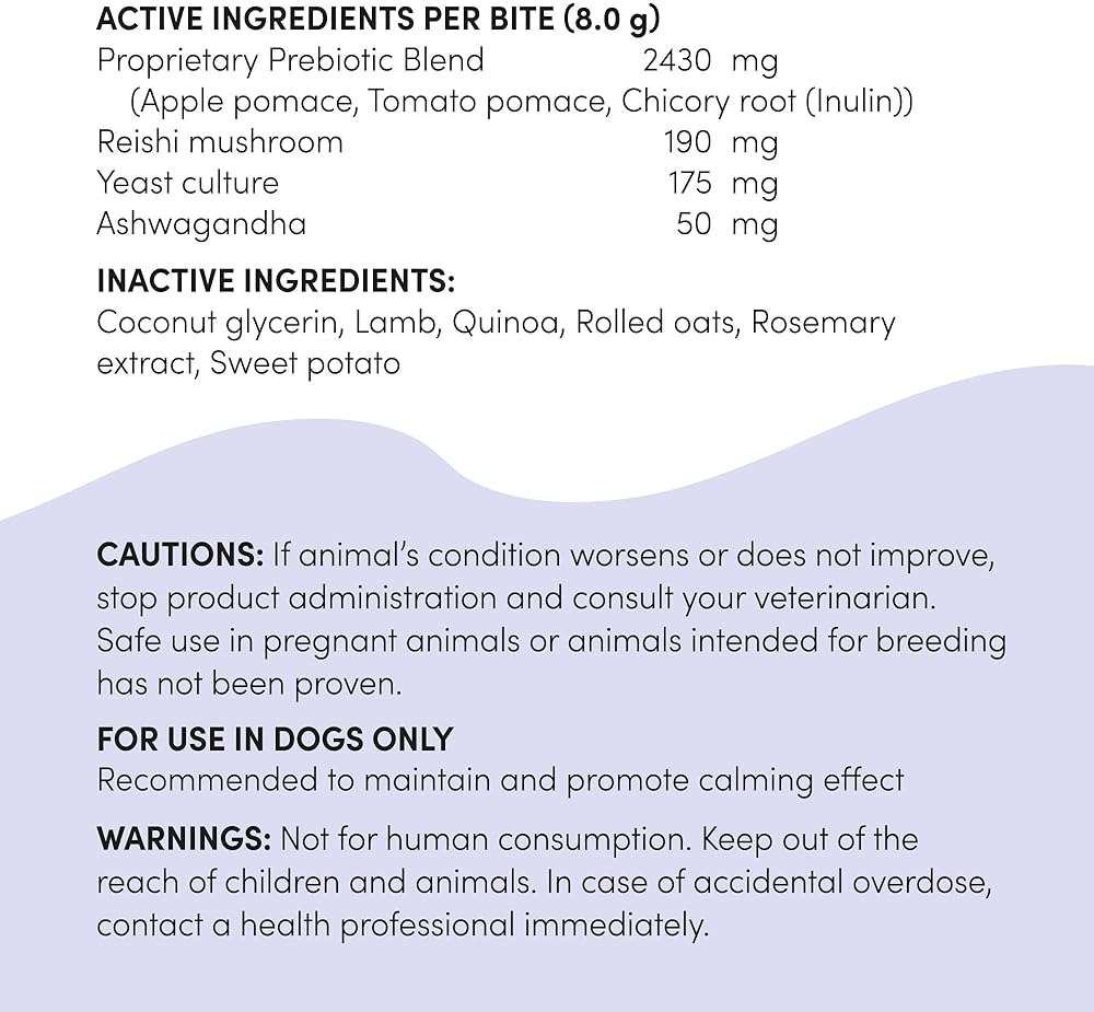 Crumps' Naturals Gutsy-Calm Bites 4.6oz/130g, Dog Treats, Supplements - Image 3