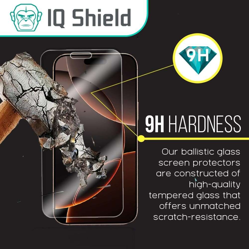 IQShield 3 Pack Tempered Glass Screen Protector for iPhone 17e (2026) / iPhone 16e / iPhone 14/13 / 13 Pro, 9H Hardness, Scratch Resistant, Easy Install Protective Film - Image 2