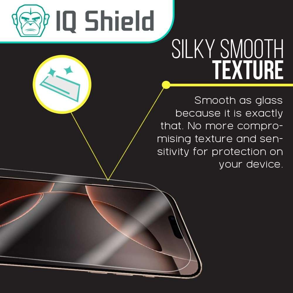 IQShield 3 Pack Tempered Glass Screen Protector for iPhone 17e (2026) / iPhone 16e / iPhone 14/13 / 13 Pro, 9H Hardness, Scratch Resistant, Easy Install Protective Film - Image 3