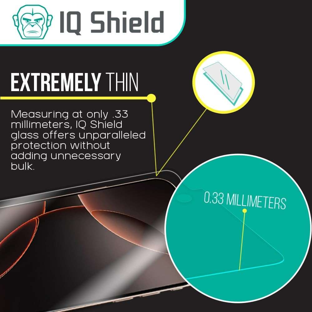 IQShield 3 Pack Tempered Glass Screen Protector for iPhone 17e (2026) / iPhone 16e / iPhone 14/13 / 13 Pro, 9H Hardness, Scratch Resistant, Easy Install Protective Film - Image 4