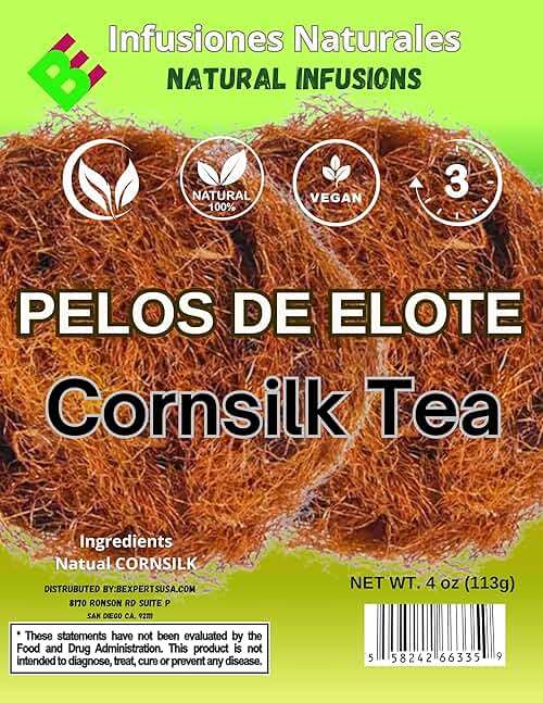 Barbas de Elote Herbal Tea (Cornsilk Tea) – 4 oz Loose Leaf – 100% All-Natural, Wildcrafted, Non-GMO, Gluten-Free – Authentic Mexican Herbal Tea – Preservative-Free – Imported from Mexico – By BexpertsUSA - Image 7