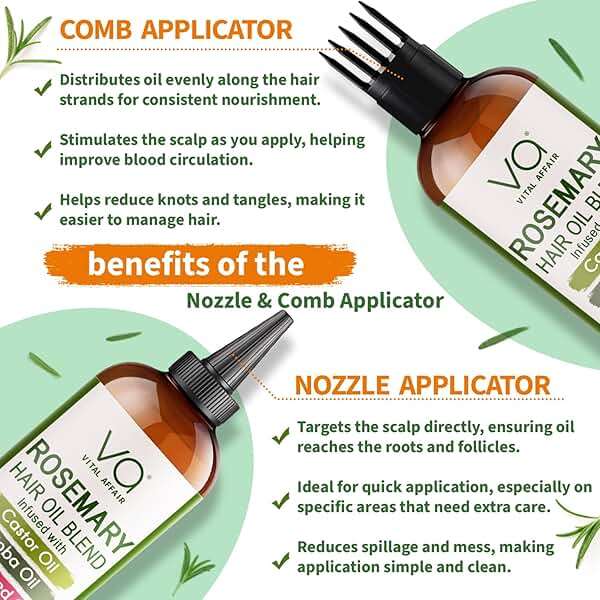 Blend Of Pure Rosemary Oil For Hair Growth With Castor, Batana, Jojoba Oil-Infused With Biotin & Vitamin E-Blend of Effective Hair Oils for Hair Growth-Strengthening Treatment-By Vital Affair-6 Fl Oz - Image 5