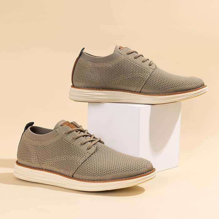 Bruno Marc Men's KnitFlex Breeze Mesh Sneakers Oxfords Lace-Up Lightweight Casual Walking Shoes - Image 7