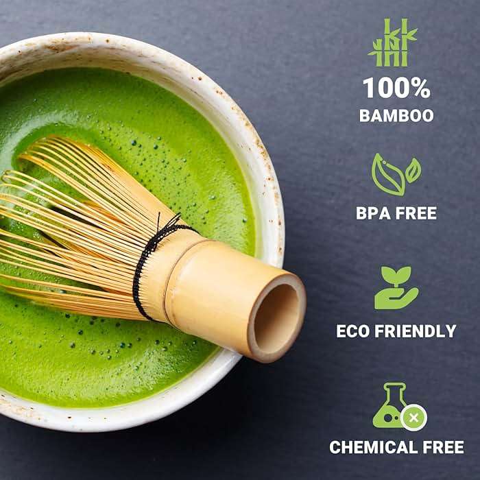 Bamboo Matcha Whisk 80/100/120 Prong, Traditional Japanese Chasen Matcha Stirrer -Authentic Japanese Bamboo Whisk For Matcha Tea (80prongs) - Image 3