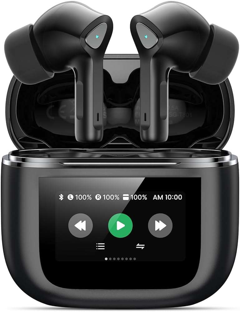 TWOSKY Wireless Earbuds Bluetooth 5.3 Headphones 50H Playtime Deep Bass Stereo Ear Buds with Mic IPX7 Waterproof Comfort Lightweight in Ear Earphones for Pad Android/iOS Phones Gifts for Women Men - Image 1