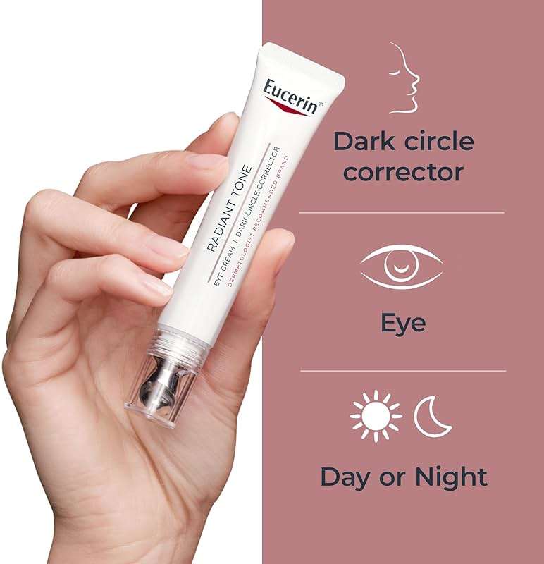 Eucerin Radiant Tone Eye Cream Dark Circle Corrector, Eye Brightening Cream with Thiamidol and Hyaluronic Acid, Helps Reduce the Look of Eye Puffiness, 0.5 Oz Tube - Image 6