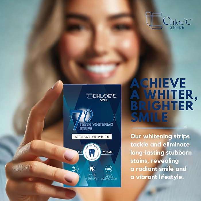 Teeth Whitening Strips | 14 Strips - 7-Day Mint-Flavored Treatments for Sensitive Teeth | Non-Toxic Whitening Strips | Enamel Safe & Peroxide-Free | Removes Stains in 7 Days | Teeth Whitening - Image 4