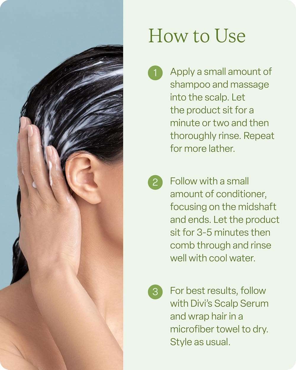 Divi Shampoo and Conditioner Set for Women and Men - Hair Care Duo for All Hair Types, Adds Volume, Lift, and Bounce, Strengthens and Nourishes Hair - Full Size, 2 x 12 Fl Oz - Image 7
