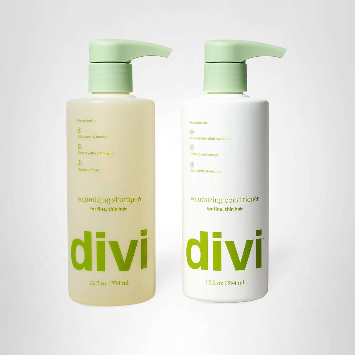 Divi Shampoo and Conditioner Set for Women and Men - Hair Care Duo for All Hair Types, Adds Volume, Lift, and Bounce, Strengthens and Nourishes Hair - Full Size, 2 x 12 Fl Oz - Image 10
