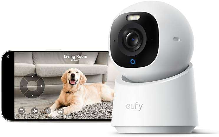 eufy Security 4K Indoor Camera E30-No Subscription,Work as Pet Camera,Nanny/Baby Monitor,360° Pan&Tilt,AI Auto Tracking,AI Detection,24/7 Recording,Color Night Vision,Two-Way Audio,Works with HomeKit - Image 1