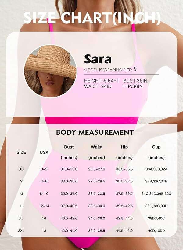 Herseas 2 Piece High Waisted Bikini Set for Women 2026 Spaghetti Straps Swim Top with Reversible Bottom Bathing Suit - Image 6