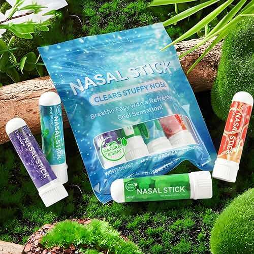 Ruduwu Nasal Stick 4 Pack,Nose Inhaler Stick,Nasal Inhaler,Boost Energy Set,Sinus & Congestion Relief, Daily Relaxation, Stress Relief, Pure Natural Ingredients - Image 5