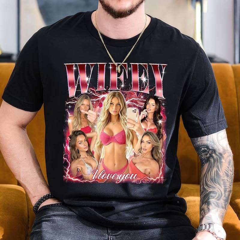 Mit & Mia Custom Bootleg Rap Tee Shirt for Boyfriend Girlfriend Custom Face Tshirt Vintage Graphic Shirt Gift Idea Birthday - Image 3