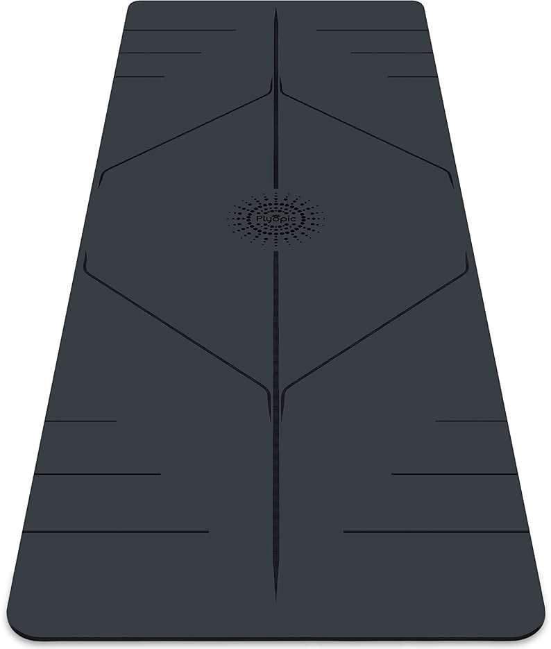 Plyopic. Ultra-Grip Pro Yoga Mat – EXTREME Non-Slip Performance - Dry & Wet Grip - Alignment Lines - Comfortable & Sweat Resistant - For Yoga, Pilates, Exercise, Workout, Bikram & Hot Yoga - Image 1