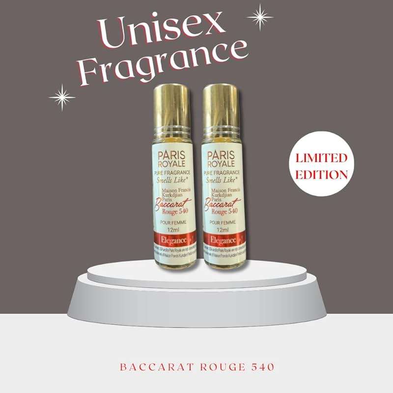 Perfume smells like Baccarat Rouge 540 Parfum Roll On Oil 12ml for Women (Pack of 2) - Image 2