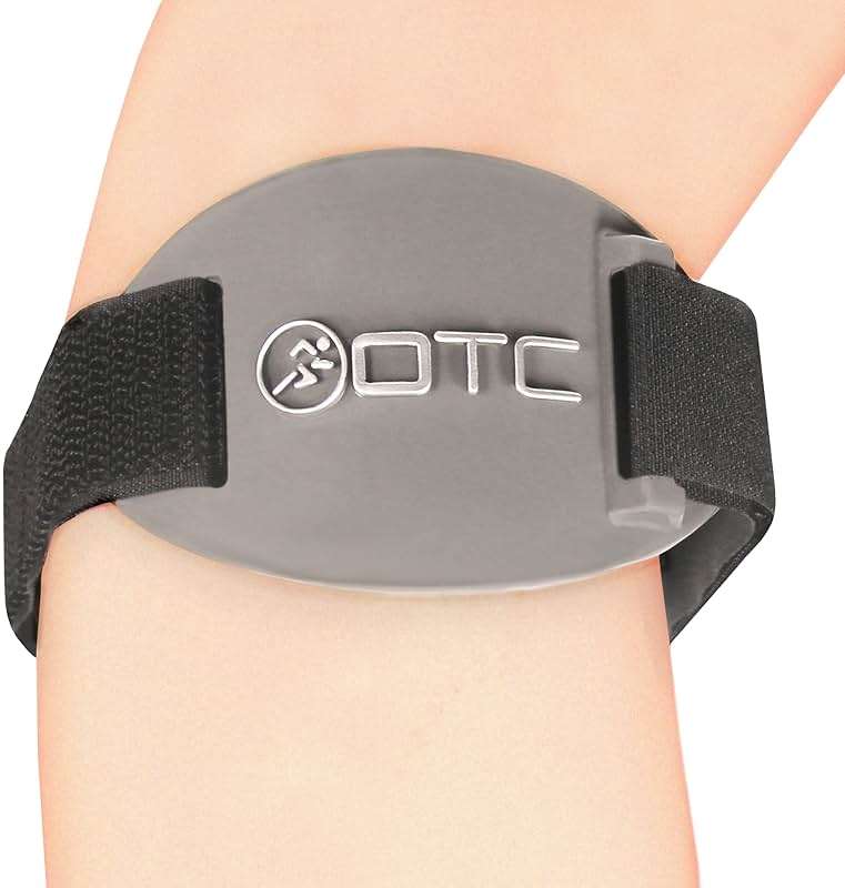 OTC Forearm Compression Strap for Tennis Elbow, Golfers Elbow, Recovery, Graphite Color, Adjustable/Universal - Image 4