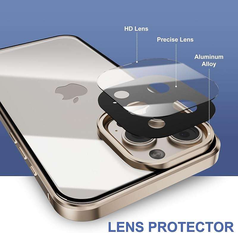 Anti Peeping Case for iPhone 16 Pro Max, Anti SPY Screen, Anti Peep Magnetic Adsorption Metal Bumper with Lens Protector 360 Degree Protection Front Privacy Tempered Glass Back Clear Cover (Pink) - Image 7
